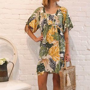 Molly Bracken Tropical Summer Dress Sz Small/Med - EUC